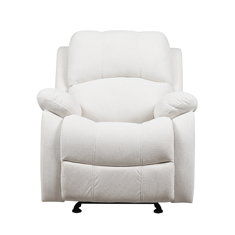 Fauteuil inclinable manuel rembourré en tissu confortable et respirant pour la peau