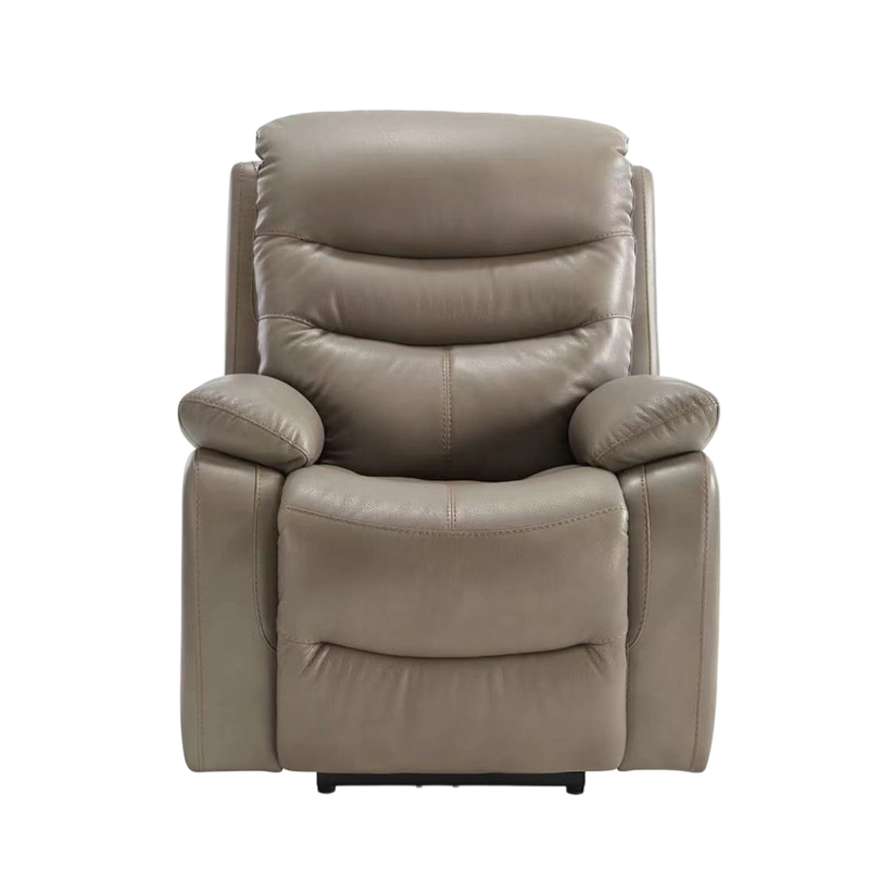 Fauteuil inclinable électrique en cuir avec ports USB