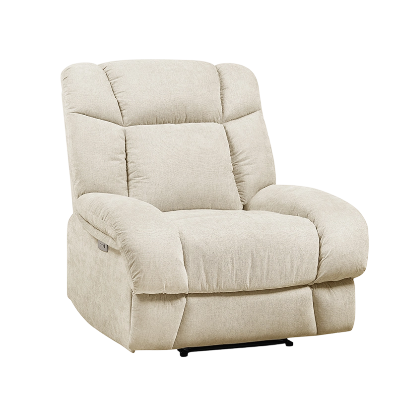 Chaise rembourrée électrique surdimensionnée avec port USB