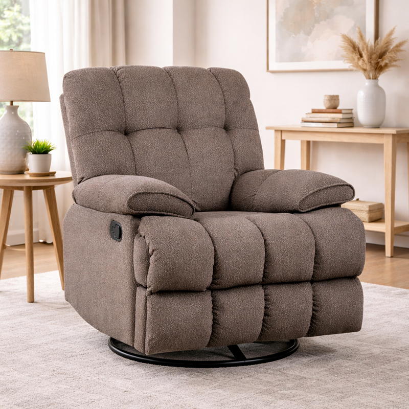 Fauteuil inclinable manuel 39,8'' avec pivot et bascule