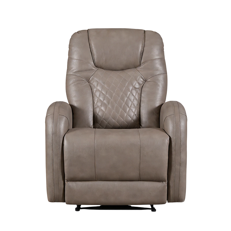 Fauteuil inclinable à siège unique inclinable manuel en cuir respirant