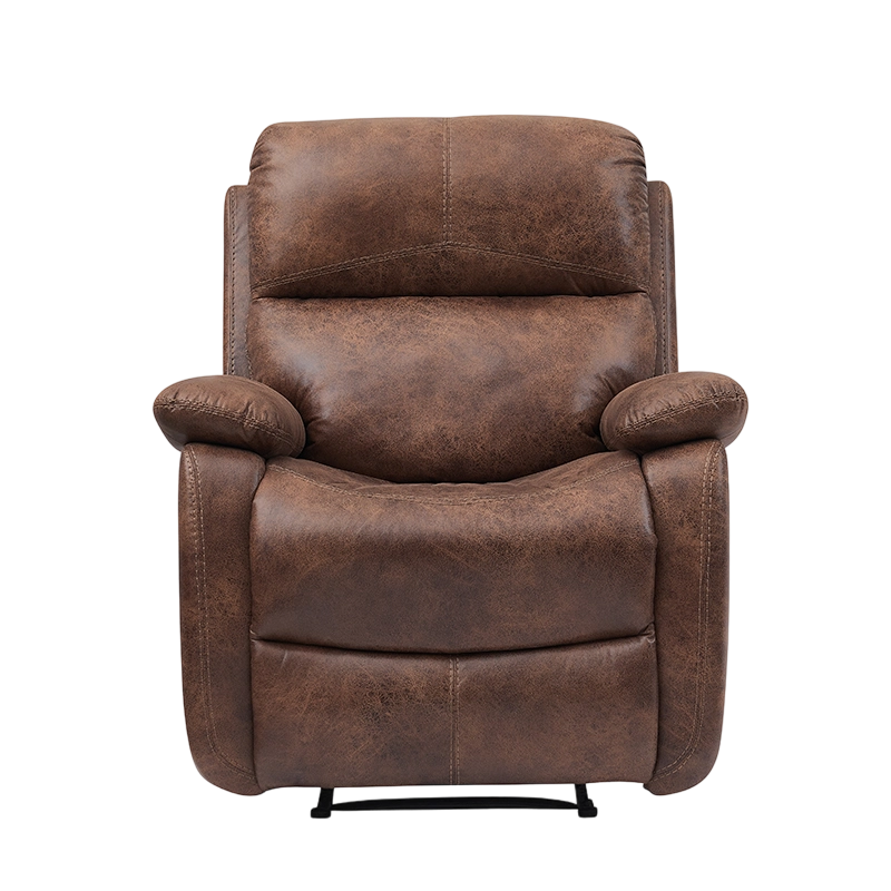 Fauteuil inclinable manuel classique et traditionnel avec accoudoirs et dossier rembourrés