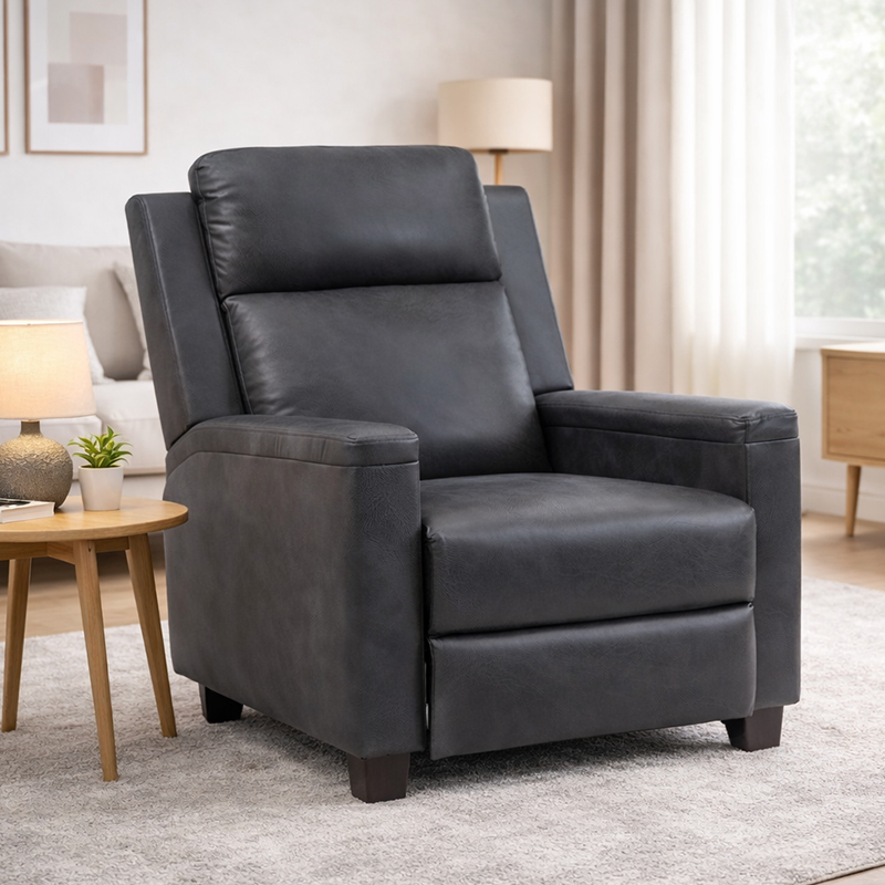 Fauteuil inclinable à dossier inclinable en cuir