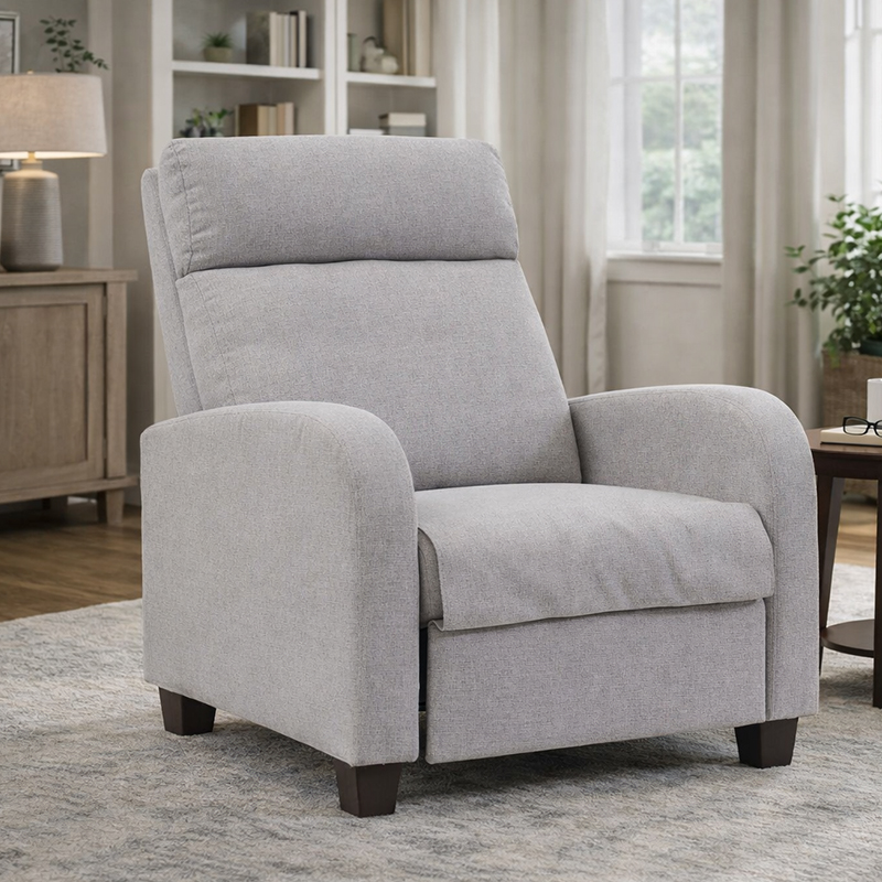 Siège de cinéma maison avec soutien lombaire, fauteuil inclinable en éponge haute densité, rembourré, pour salon
