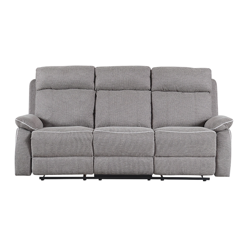 Ensemble de canapés à inclinaison manuelle 2 pièces en tissu assorti
