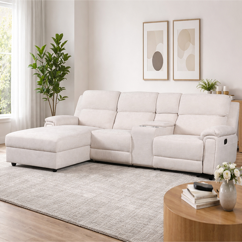 Canapé sectionnel convertible de 102 po, petit canapé en forme de L