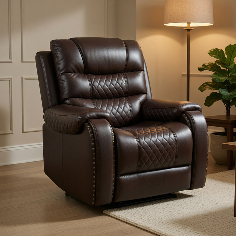 Fauteuil inclinable électrique en similicuir 
