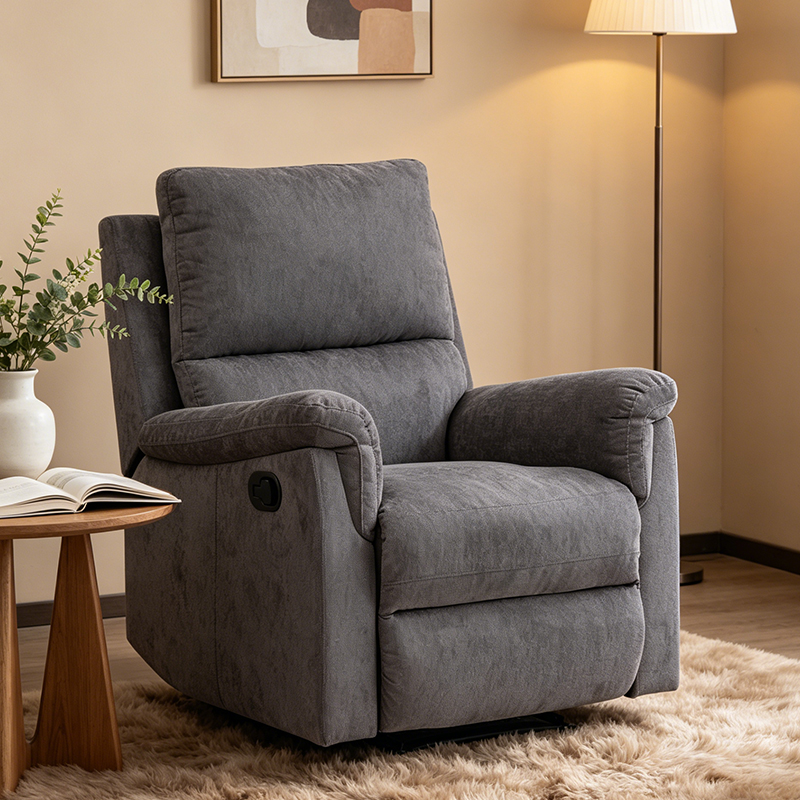 Canapé simple à fauteuil inclinable manuel classique et traditionnel