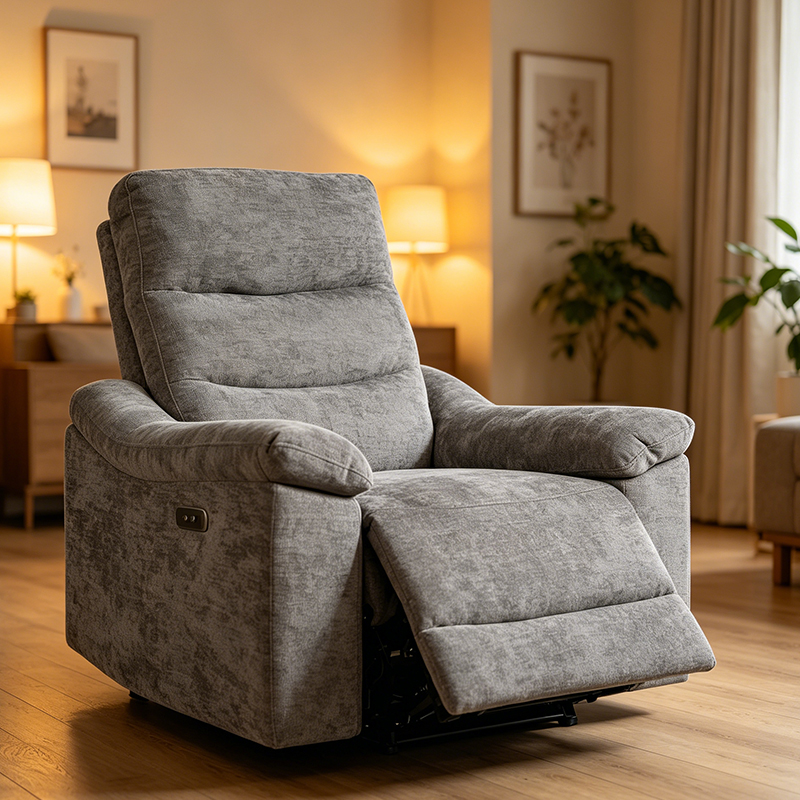 Fauteuil inclinable électrique avec ports de charge doubles USB et Type-C, pour petit espace, salon
